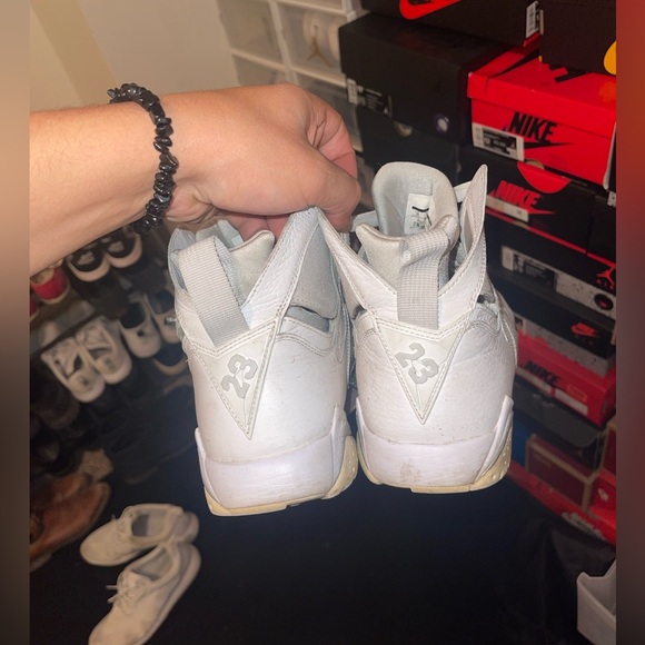 Pure Platinum Jordan 7’s - Picture 2 of 5